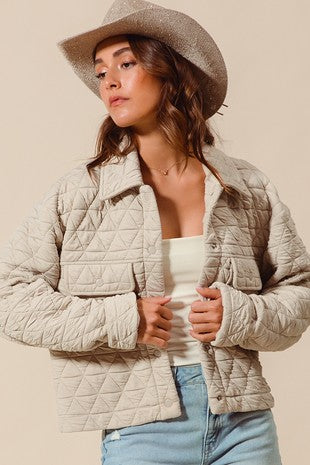 Triangle Quilted Jacket