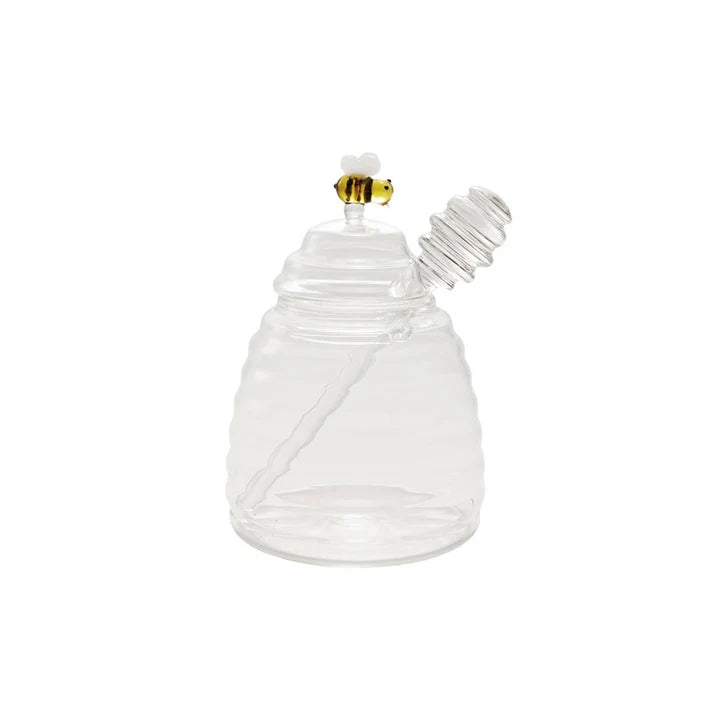 Glass Honey Pot