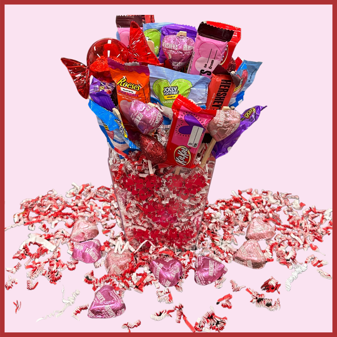 Valentine candy baskets