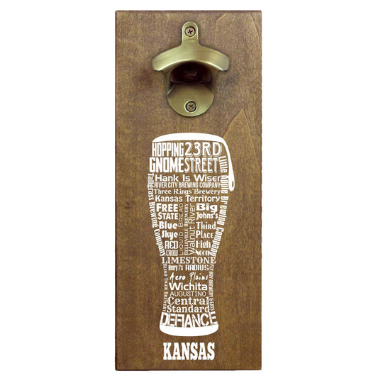 Craft Beer Typography Cap Catching Magnetic Bottle Openers