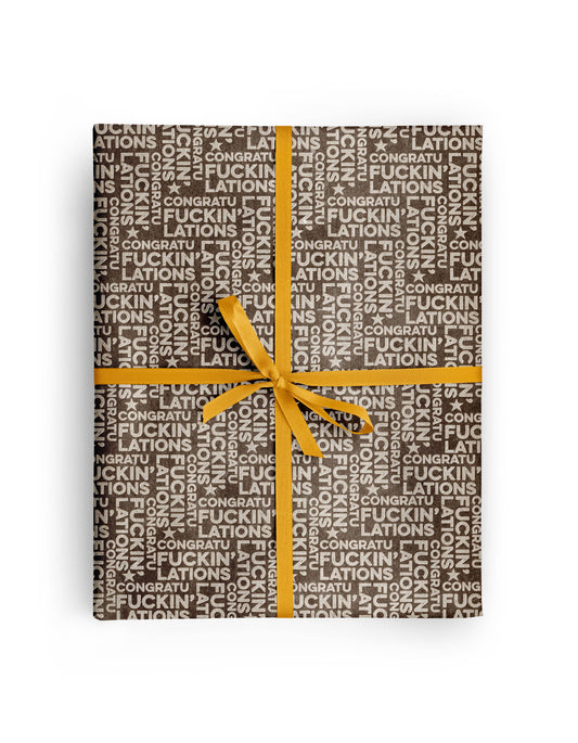 Congratufuckin'lations Wrapping Paper