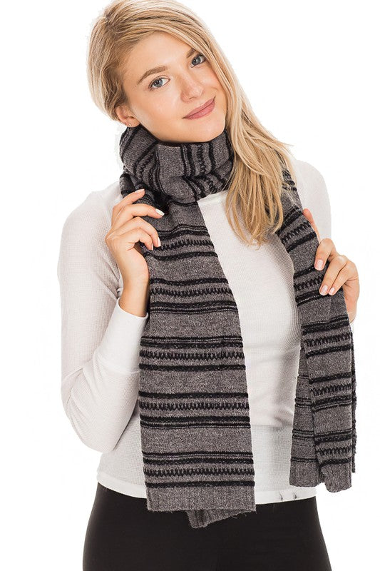 Woven Striped Scarves