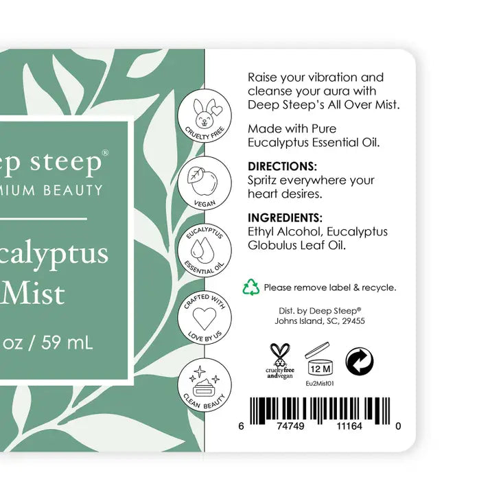 "All Over" Essential Oil Mist - Eucalyptus Mint