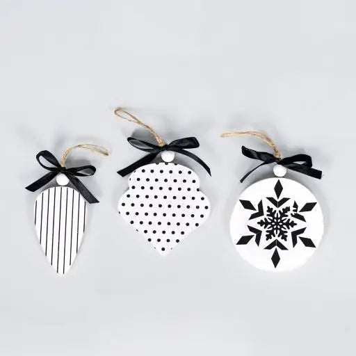 Black and White Ornaments