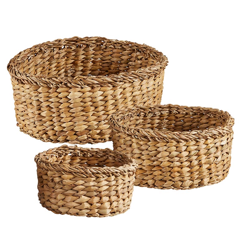 Weaved Round Baskets