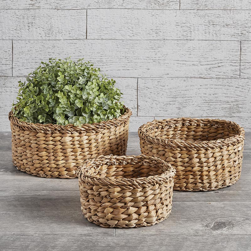 Weaved Round Baskets